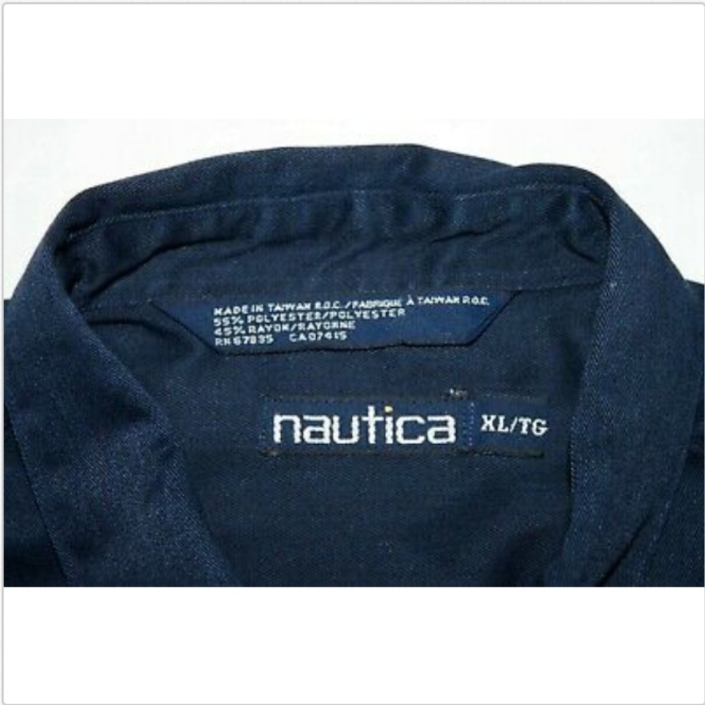 Nautica Long Sleeve Button Down Shirt Size XL - Picture 5 of 5